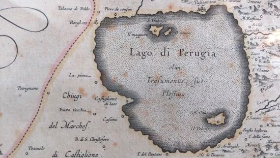 Vecchia mappa del Trasimeno